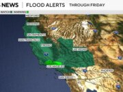 Meteo più rigido in serbo per una California fradicia, che aumenta il rischio di frane di fango