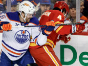 Le fiamme restano calde in casa, battono gli Oilers nella battaglia di Alberta