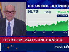 La Fed mantiene il tasso di interesse di riferimento stabile mentre la visione economica migliora