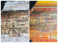 L’esperto di murali Saju Thuruthil restaura tre murali storici del Fort Palace a Thiruvananthapuram