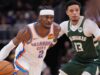 Gilgeous-Alexander segna 40 punti mentre Thunder, short-handed, supera Bucks