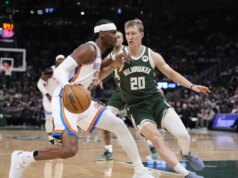 Shai Gilgeous-Alexander segna 40 punti con Thunder pound Bucks