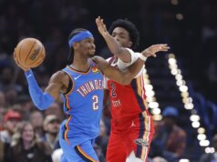 Shai Gilgeous-Alexander ne mette a segno 29 per guidare Thunder oltre i Pelicans
