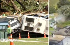 Il filmato cattura il momento in cui inizia la frana neozelandese sul Monte Maunganui