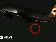 Momentaneamente l’aereo BA per Londra perde la ruota dopo il decollo da Las Vegas