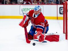 Canadiens titolare Jakub Dobes contro Golden Knights