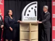 Gli scienziati spostano l’orologio dell’apocalisse a 85 secondi prima di mezzanotte: gli esseri umani sono vicini all’estinzione