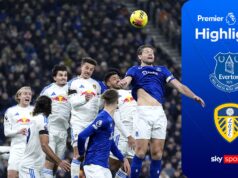 Il pareggio sposta l’Everton nella metà superiore del PL mentre il Leeds si allontana dalla zona di rilascio