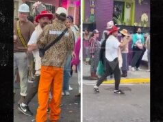 Shia LaBeouf celebra il Lundi Gras a New Orleans