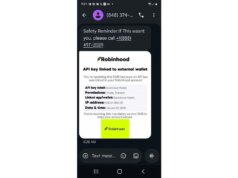 Avviso di truffa by way of SMS di Robinhood: non chiamare questo numero