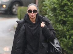 Tulisa Contostavlos mostra la sua carnagione tesa mentre esce da una clinica estetica nel Cheshire