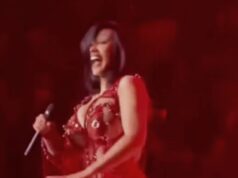 Cardi B subisce un enorme errore cadendo dalla sedia durante lo spettacolo di Las Vegas prima di fare un’altra scherzosa battuta al governo