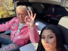 Nicki Minaj ridicolizzata per le foto ‘rabbrividite’ dell’IA di lei e Donald Trump che gemellano in rosa mentre celebra il Giorno dei Presidenti