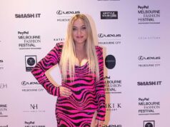 Brynne Edelsten appare di buon umore mentre esce per la prima volta all’evento di moda di Melbourne dopo essere stata liberata per accuse di traffico di metanfetamine