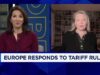 L’Europa risponde al “puro caos tariffario” degli Stati Uniti, avvertendo che gli accordi commerciali sono a rischio