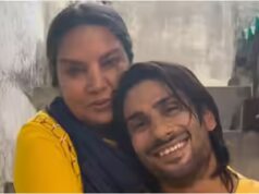 Shabana condivide un momento con il figlio di Smita Patil, Prateik