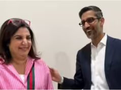 Farah Khan lascia Sundar Pichai diviso – Vedi FOTO virali