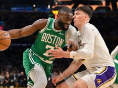 Jaylen Brown e Payton Pritchard guidano i Celtics oltre i Lakers per la vittoria della stagione