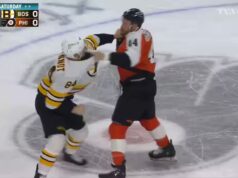 À VOIR: Un fight de poids lourds entre Deslauriers et Jeannot