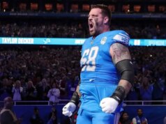 Il LT dei Lions Taylor Decker afferma che tornerà per l’undicesima stagione nel 2026