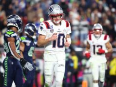 Il quarterback dei Patriots Drake Maye non avrà bisogno di un intervento chirurgico alla spalla fuori stagione