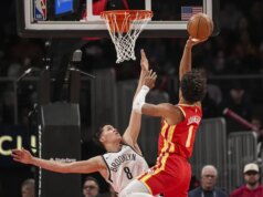 Gli Hawks rimontano per la vittoria mentre i Nets si fermano al quarto posto