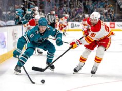 I Flames segnano 4 gol consecutivi, continuano il dominio degli Sharks