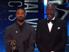 Attivista per la sindrome di Tourette grida N-Phrase a Michael B. Jordan, Delroy Lindo ai BAFTA
