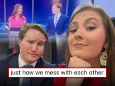 Conduttore di notizie e meteorologo entrano in una disputa virale in onda sul tempo