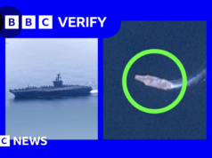 Accumulo di navi da guerra e aerei da combattimento da parte degli Stati Uniti vicino all’Iran