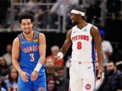 L’anteprima delle finali NBA si spegne con i Pistons che battono i Thunder short-handed