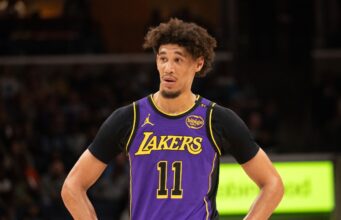 Jaxson Hayes dei Lakers ha sospeso una partita per aver spinto la mascotte dei Wizards