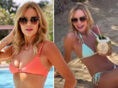 L’intramontabile Amanda Holden definita la ’55enne più horny’ mentre stupisce i fan in bikini
