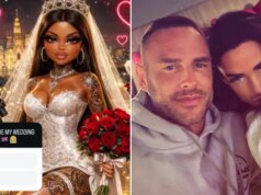 Katie Worth accenna ai bambini che finalmente incontrano Lee Andrews mentre pianificano il secondo matrimonio