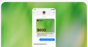 L’app Money aggiunge collegamenti di pagamento in modo da poter essere pagato in un messaggio diretto