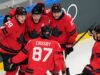 La squadra canadese di hockey maschile rimane imbattuta vincendo sulla Svizzera