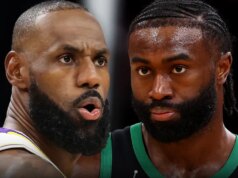 LeBron James affronta i commenti del passato di Jaylen Brown su Bronny