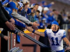 Il ricevitore della Star BYU Parker Kingston accusato di stupro di primo grado nello Utah