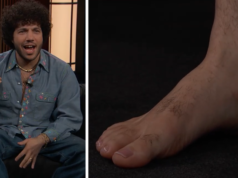 Benny Blanco difende i piedi sporchi virali e scopre la pianta in “Kimmel”