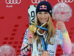Nuovi giorni dopo lo scivolo ai giochi, Lindsey Vonn è di ritorno agli Stati Uniti