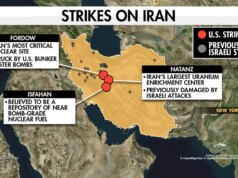 I manifestanti anti-americani finanziati dal magnate filo-cinese si mobilitano mentre le prime bombe cadono sull’Iran