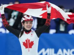 La canadese Courtney Sarault vince l’argento olimpico nello brief observe dei 1.000 metri