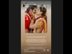 Kalyani condivide l’emozionante momento varmala di Rashmika-Vijay