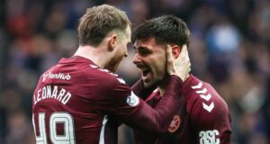 La tripletta di Chermiti vede i Rangers battere Hearts
