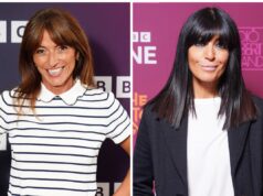 Davina McCall scherza dicendo che dovrebbe vestirsi da Claudia Winkleman per il Pink Nostril Day