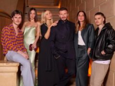 David Beckham condivide un commovente tributo alla sua “incredibile” moglie Victoria dopo la sua sfilata alla settimana della moda di Parigi, mentre il loro figlio separato, Brooklyn, promuove il suo marchio di salse piccanti