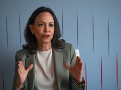 Guarda la chief dell’opposizione venezuelana María Corina Machado parlare ai dirigenti del settore petrolifero e del fuel a Houston