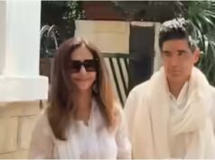 Urmila, Ali-Richa e altri partecipano alla festa Holi di Javed