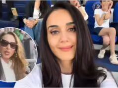 Preity si gode la partita del T20 WC con Iulia, la cara amica di Salman