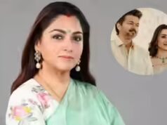 Khushbu difende Vijay e Trisha in mezzo all’apparizione virale